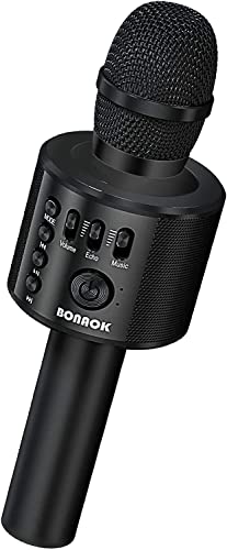 Bonaok Bluetooth Karaoke Mikrophon Erwachsene Tragbares 3 In