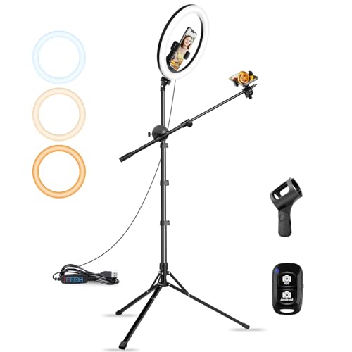 Aureday Ringlicht Mit Stativ 12 Zoll Selfie Ringlicht