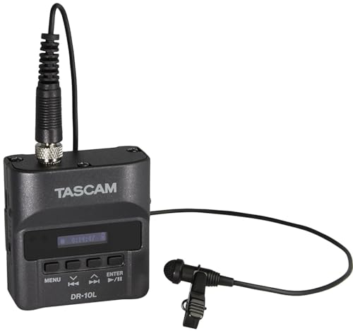 Tascam Dr 10l Digital Audiorecorder Mit Lavalier Mikrofon