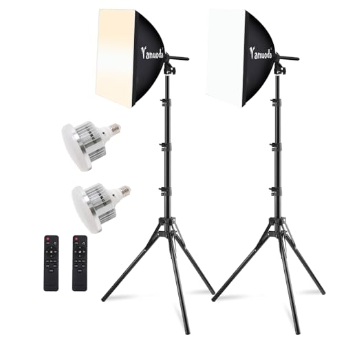Professionelles 40x40cm Softbox Set 2 St Ck Mit