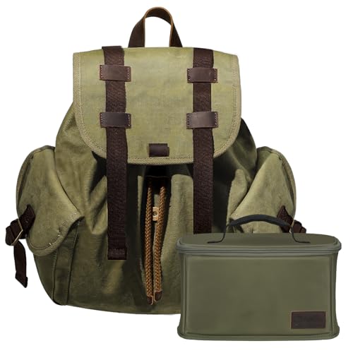 Tarion Kamerarucksack Vintage Rucksack Mit Kameratasche Retro Dslr