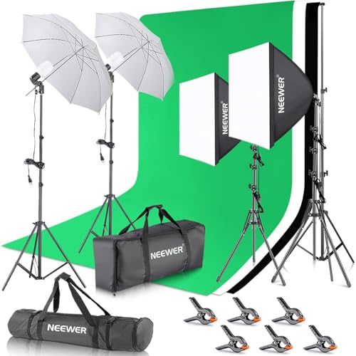Neewer Fotostudio Set Mit Hintergrund Fotografie 8 5ftx10ft