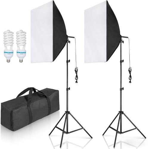 2 St Ck Softbox Set Fotostudio 50cm X