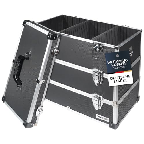 Hmf 14661 02 Alu Werkzeugkoffer Leer 3 Etagen