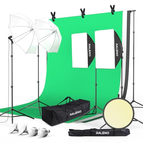 Raleno Fotostudio Set 2 6m X 3m Hintergrund
