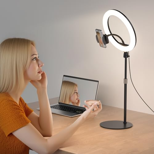 Aureday 12 Zoll Ringlicht Mit Stativ Handy Stativ