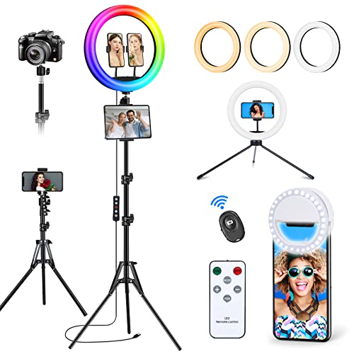 Vlogging 13 Ringlicht Mit Stativ Handy Tisch Led