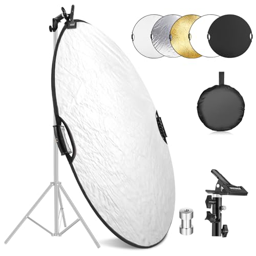 Neewer 56cm Lichtreflektor Mit Klemme Und Handgriffen 5