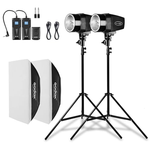 Godox Professionelles Studioblitz Set Godox Studio Blitzlicht F
