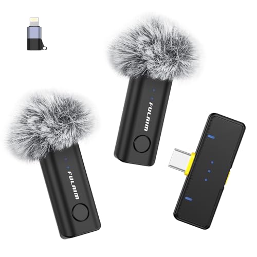 Fulaim Lavalier Mikrofon Kabellos Mini Mikrofon Handy F