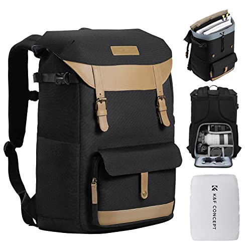 K F Concept Kamerarucksack Rolltop Fotorucksack Rucksack Stofftaschen