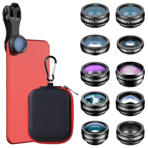 Auricase 10 In 1 Universal Handy Objektiv Set