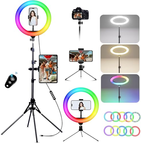 Koscheal 12 Zoll Ringlicht Mit Stativ Tisch Led