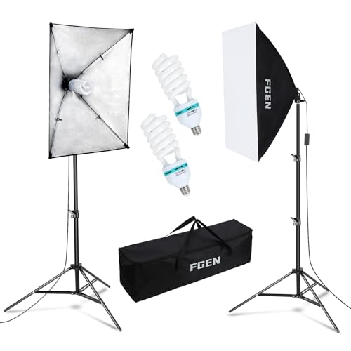 Softbox Fotostudio Set Fgen Fotolicht 2x50x70cm Beleuchtung F