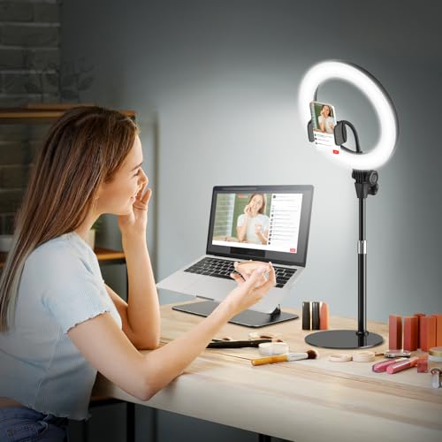 Ringlicht Mit Stativ Handy Laptop Videokonferenz Licht Evershop