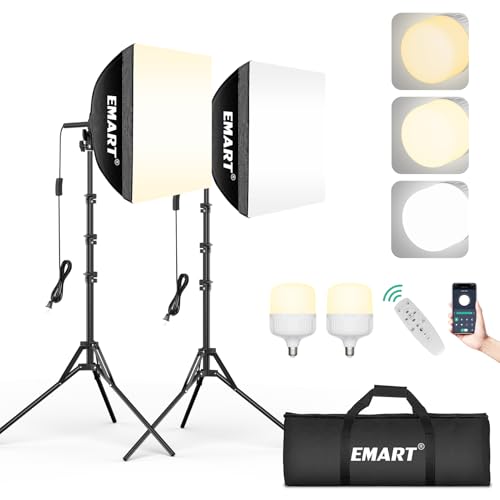 Emart Softbox Fotostudio Set 40 X 40cm Soft