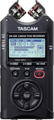 Tascam Dr 40x 4 Slot Handheld Recorder Mit