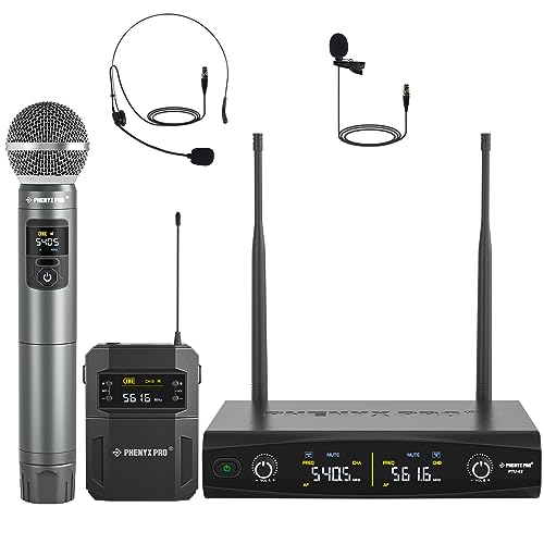 Phenyx Pro Kabelloses Mikrofon Set Mit Handmikrofon Bodypack