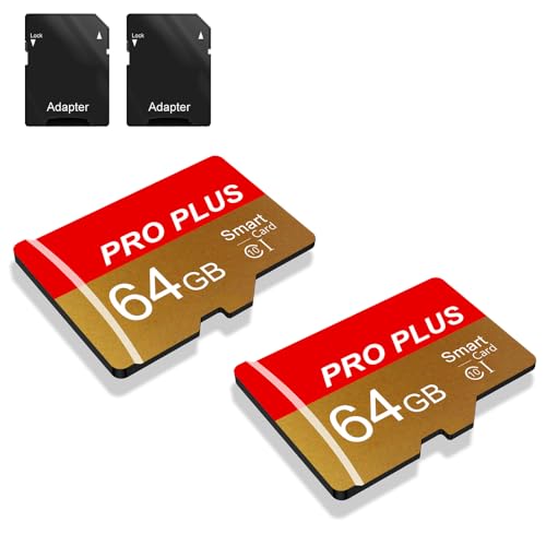 2 Pack Speicherkarte 64gb With Adapter High Speed