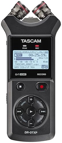 Tascam Dr 07xp Portabler 2 Kanal Recorder Mit