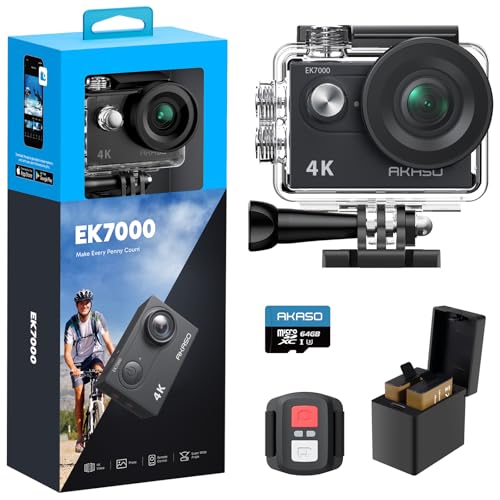 Akaso Ek7000 Action Cam 4k30fps Mit 64gb Microsdxc
