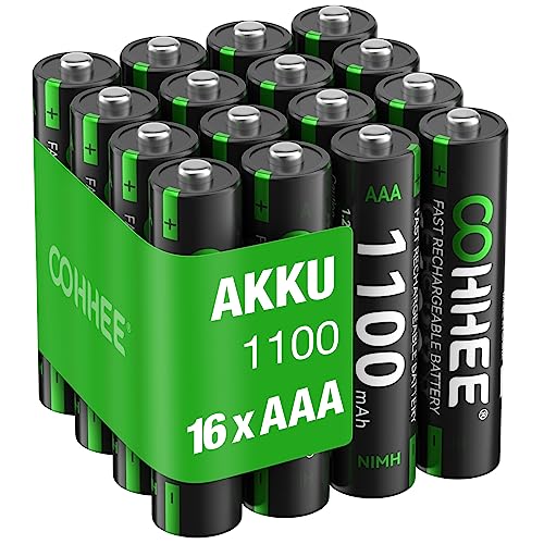 16 X Aaa Ni Mh Akkus Wiederaufladbare Aaa