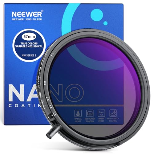 Neewer 67mm True Colors Variabler Nd Filter Nd2