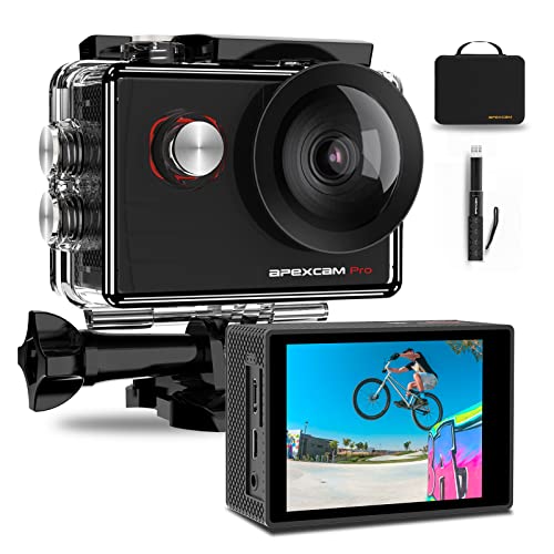 Apexcam M90pro Action Cam 4k 20mp Self Halterung