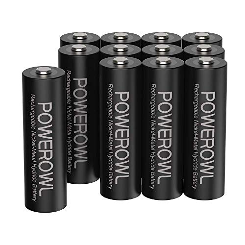 Powerowl Aa Akku 2800mah Wiederaufladbar Batterien Aa 12