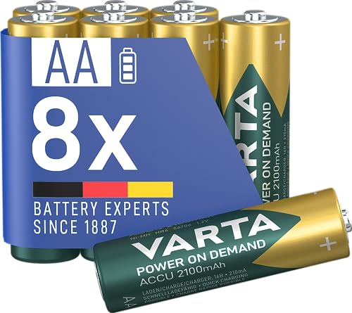 Varta Batterien Aa Wiederaufladbar 8 St Ck Akku